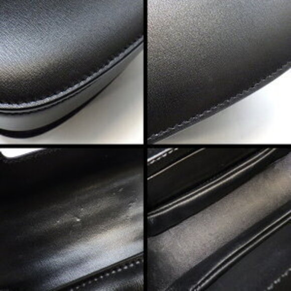 Gucci Bamboo 2way Shoulder Bag Black Leather - Picture 8 of 10